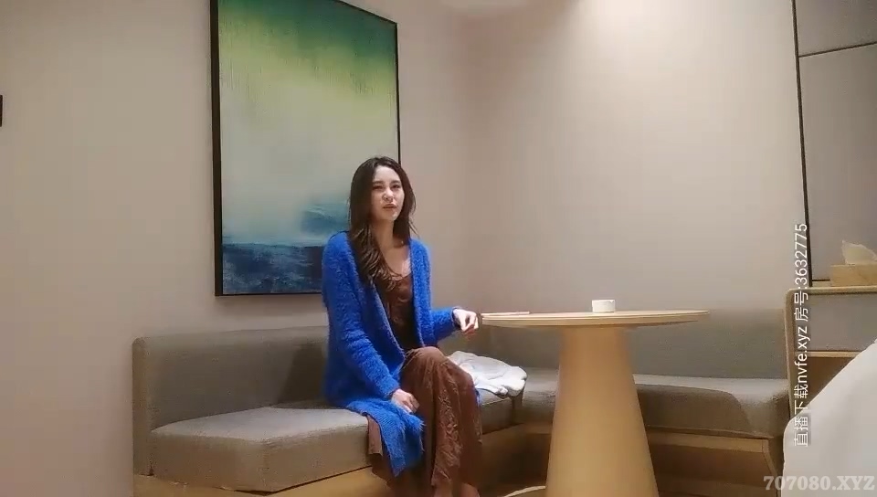 全国探花 极品蓝衣长裙御姐  气质女神 20240801